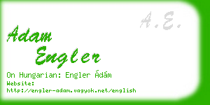 adam engler business card
